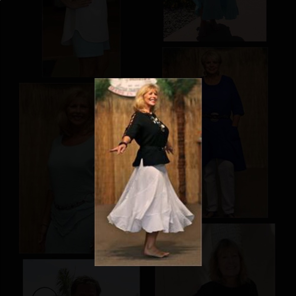 Bohemian White cotton maxi skirt, spotless